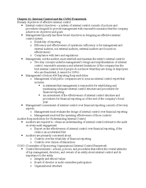 Chapter 7 Notes - Chapter 7: Audit Evidence Nature Of Evidence – Any ...