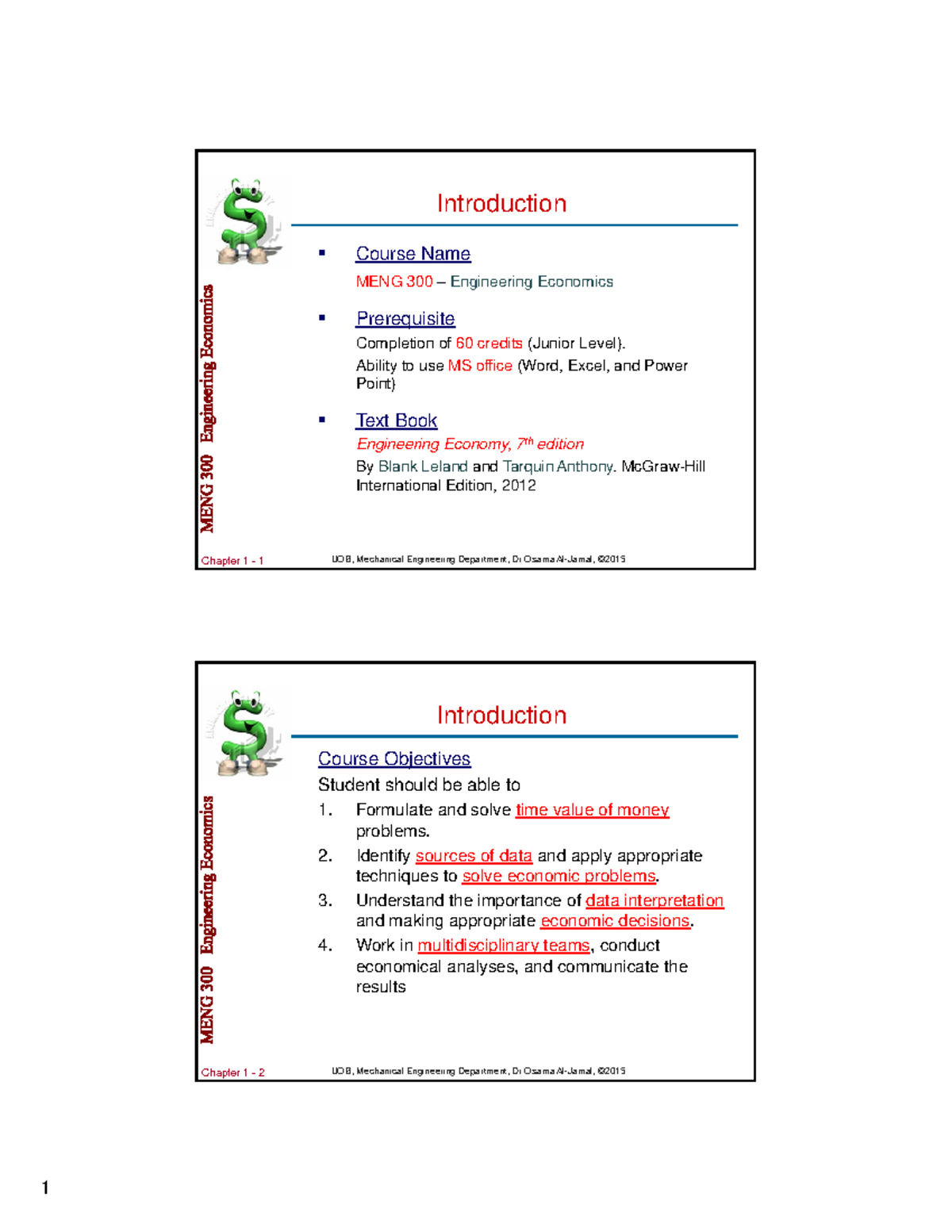 Chapter 1 - Engineering Economy Slides For Engineering Economy Blank ...