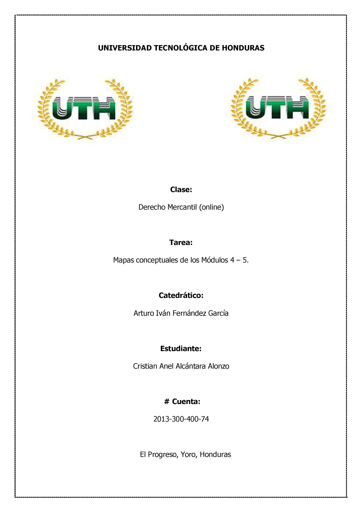 Tarea #1. Del II Parcial. Cristian Alcántara. Derecho Mercantil ...