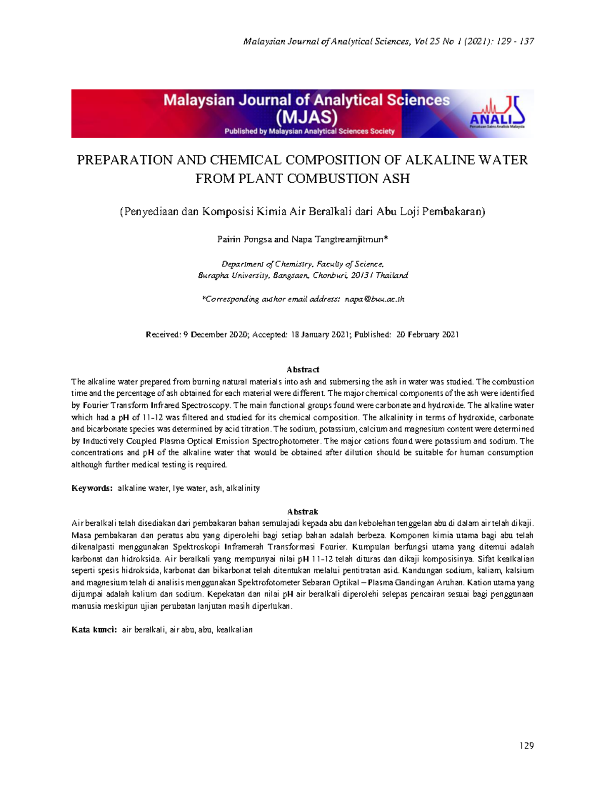 Pongsa 25 1 12 - Notes - Malaysian Journal of Analytical Sciences, Vol ...
