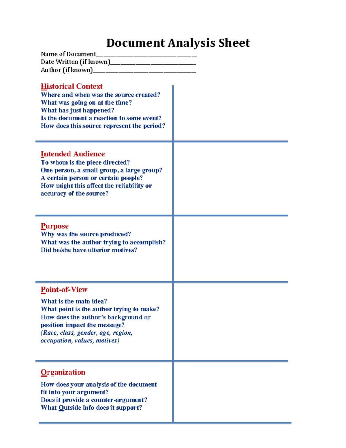 Hippo Strategy 126 1 - Guide - Document Analysis Sheet Name of - Studocu