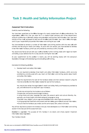 Module 1 – Topic 2 Assessment – Work Effectively with Diversity 11 ...