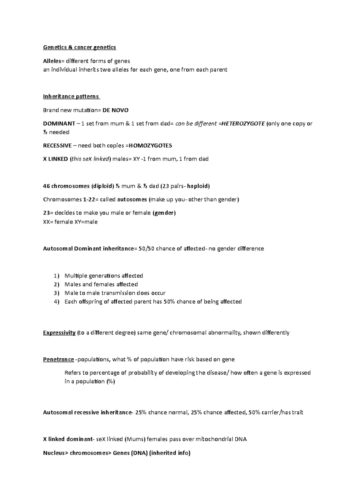 notes to print cancer different forms of genes an individual
