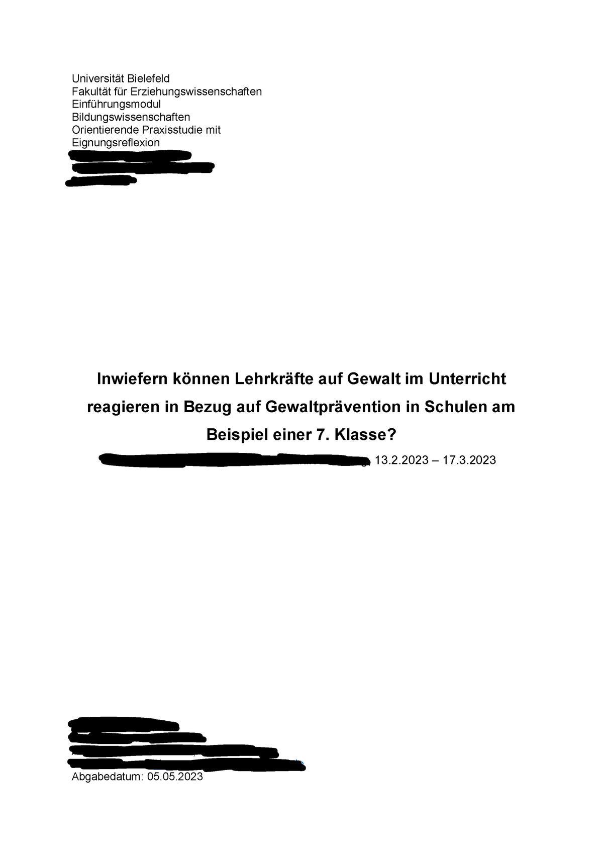 leitfaden essay uni bielefeld