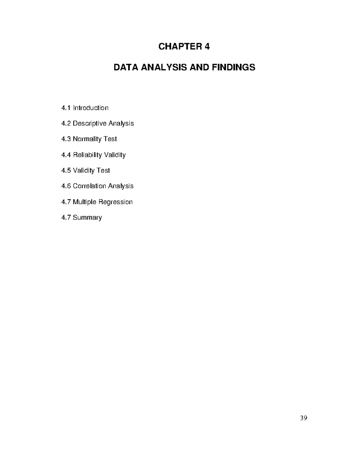 Chapter 4 Data Analysis And Findings Chapter 4 Data Analysis And Findings 4 Introduction 4 1345