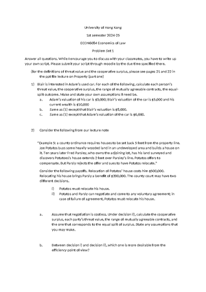 Midterm 2021 - ECON 2021- The Economics of Law Mid Term Exam Duration ...