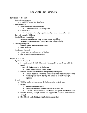 Exam 1 Outline - Lecture and textbook notes on the first, chapter of ...