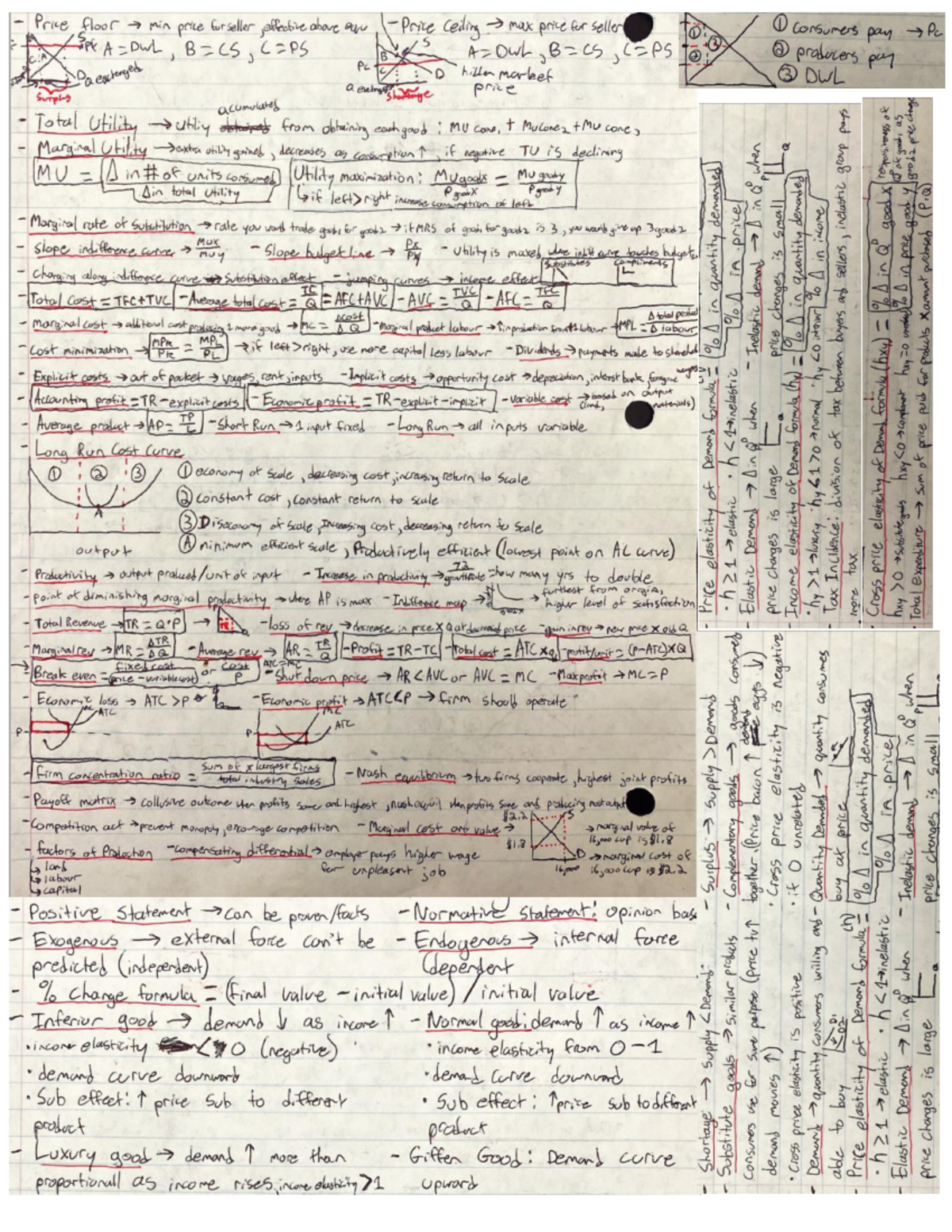 EC120 Final Exam Cheat Sheet - ec 120 - Studocu