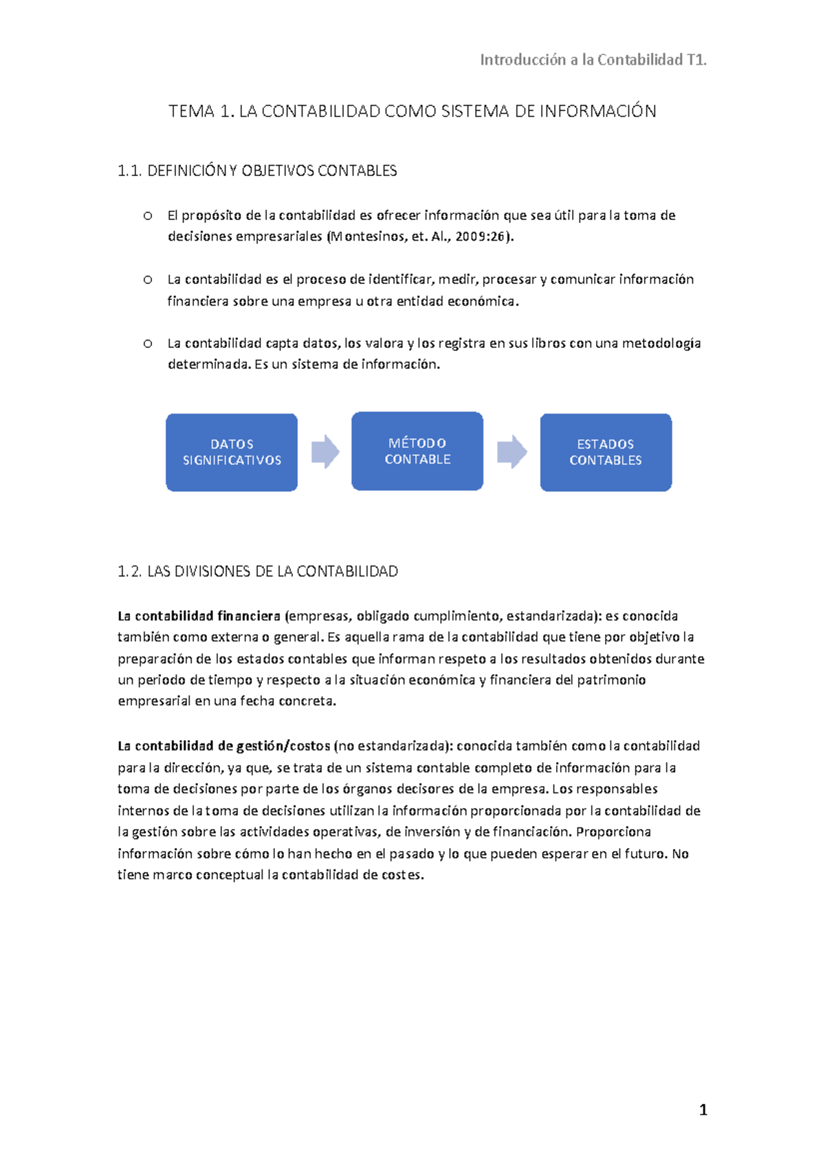 Tema 1. La Contabilidad como Sistema de Información - TEMA 1. LA ...