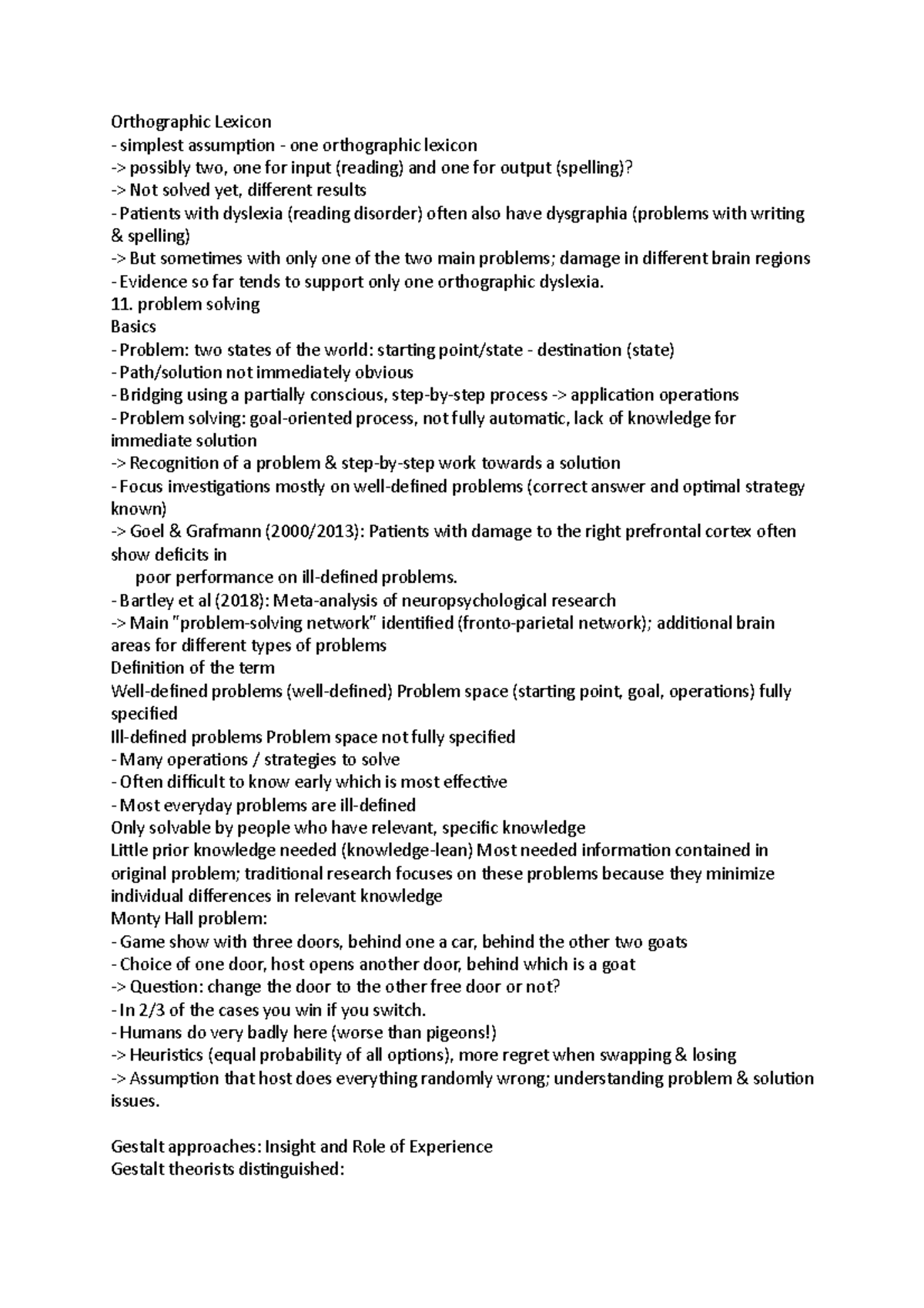 Orthographic Lexicon Abnormal Psychology Orthographic Lexicon