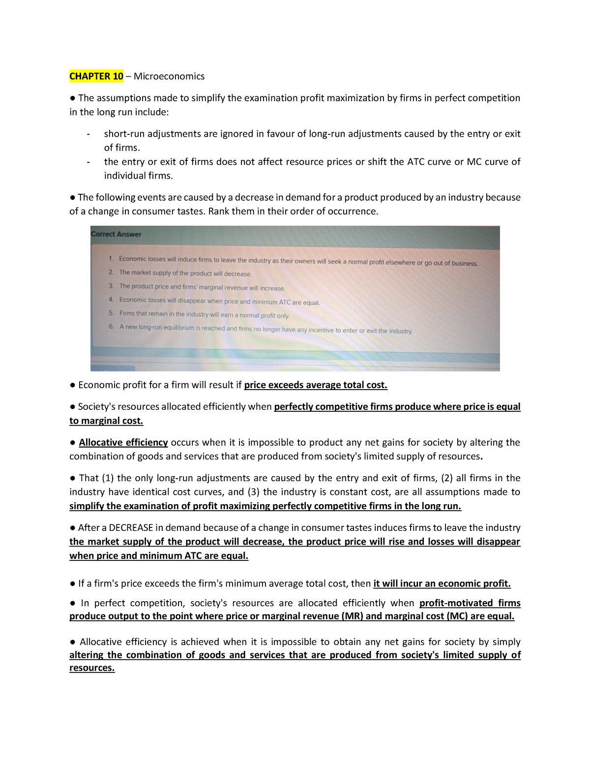 Chapter-10 - Lecture Notes 1-7 - CHAPTER 10 – Microeconomics The ...