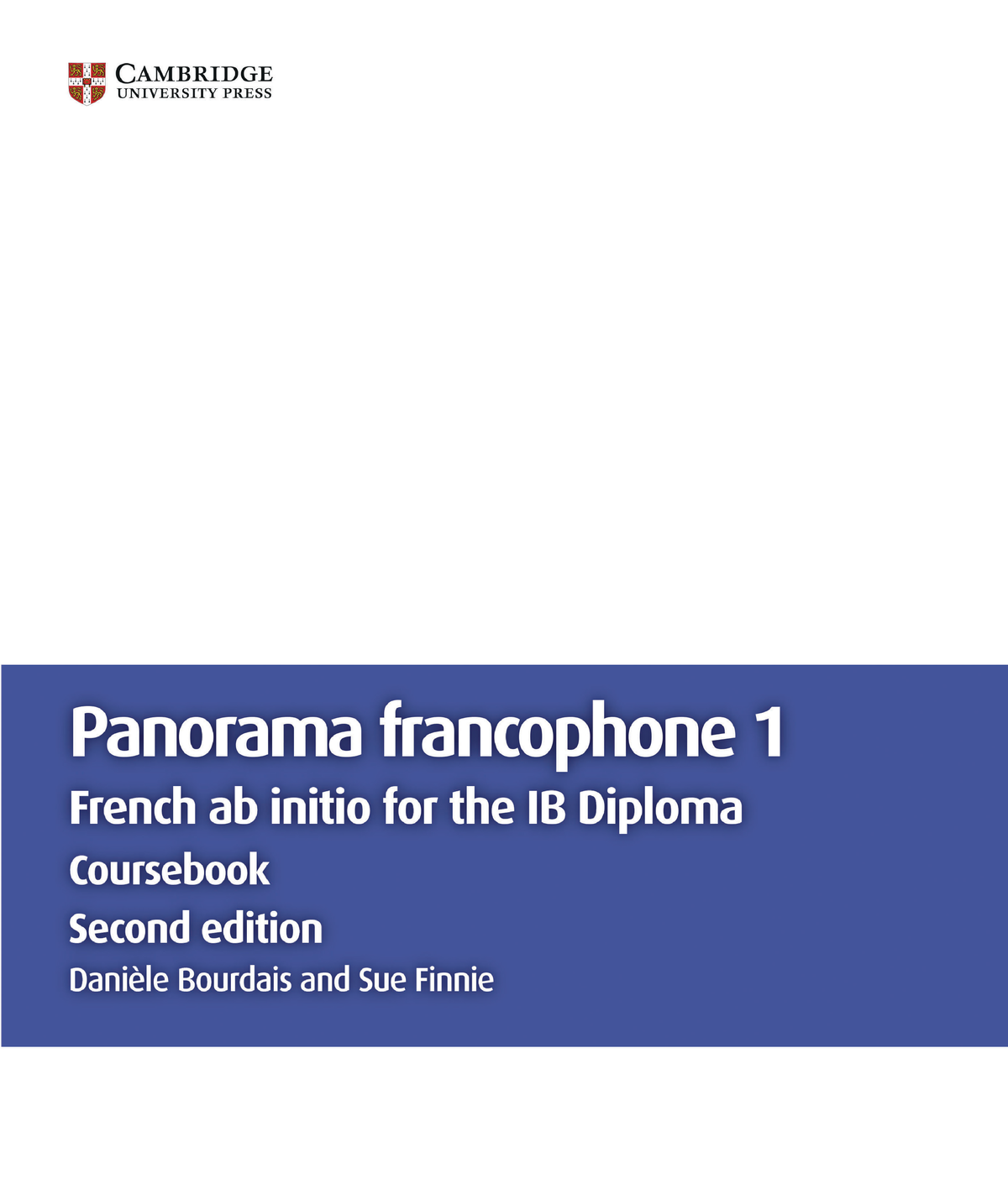 Panorama Francophone 1 Coursebook French Abinitio IB - Ii Thèmes Et ...