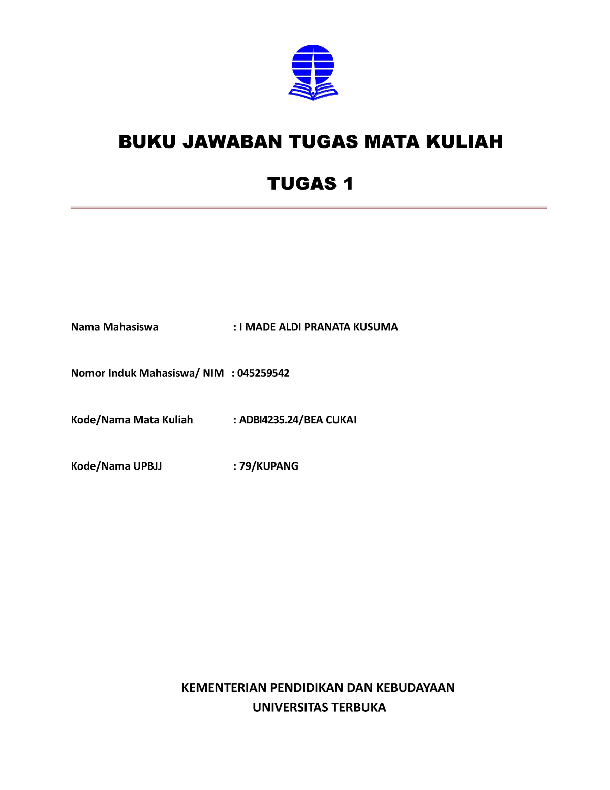 BUKU Jawaban Tugas MATA Kuliah II - BUKU JAWABAN TUGAS MATA KULIAH ...