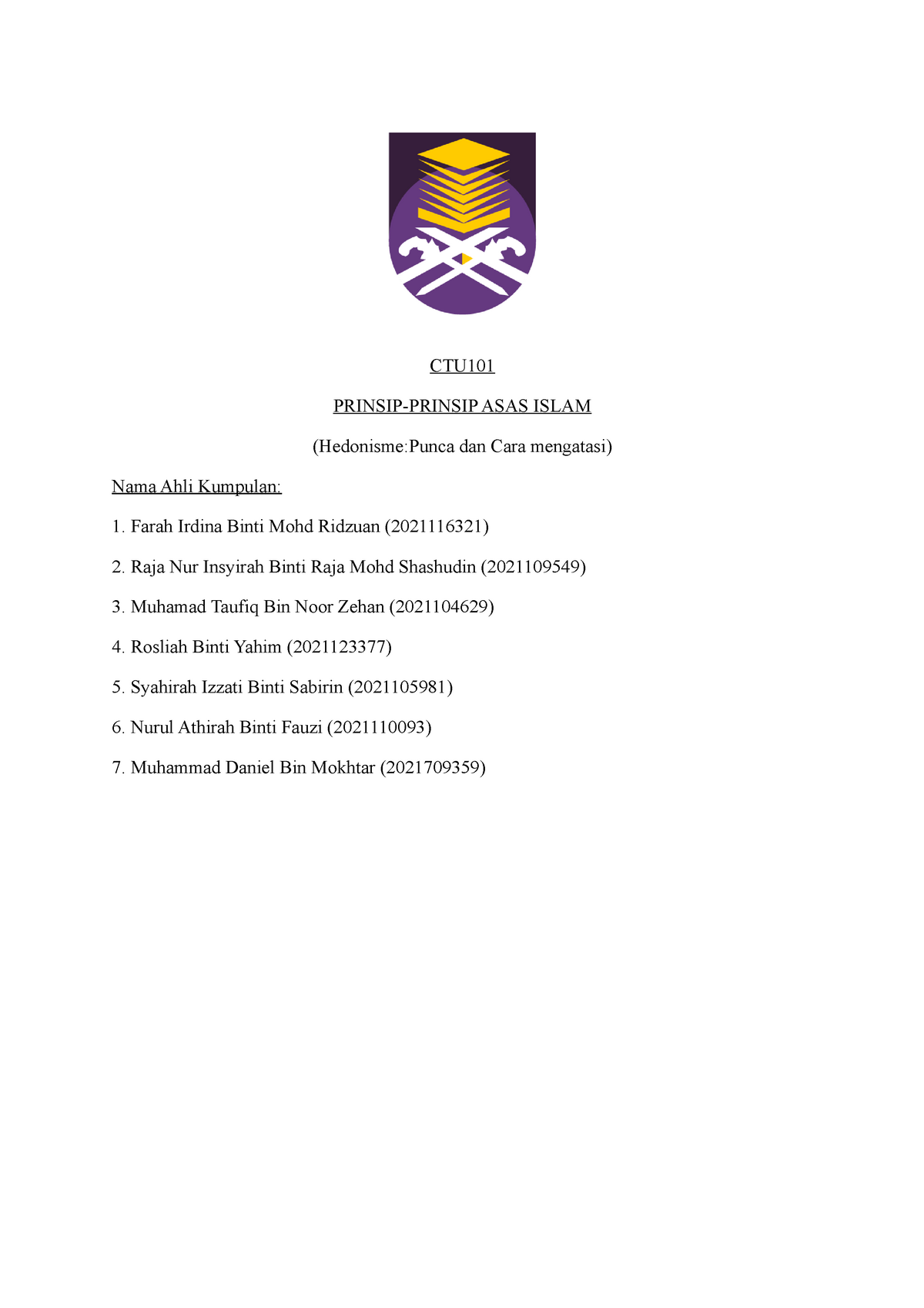 assignment building services uitm