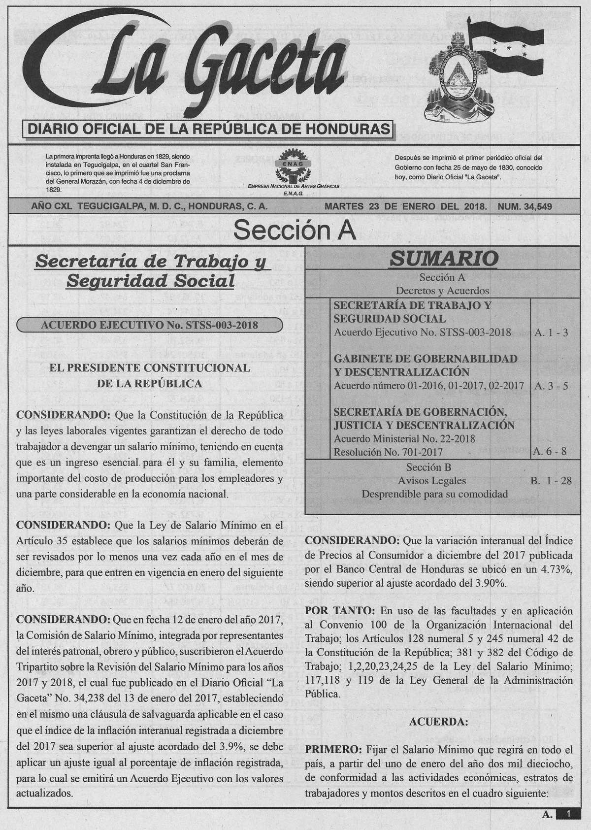 Gaceta Salario Minimo infop Derecho Laboral I UTH Studocu