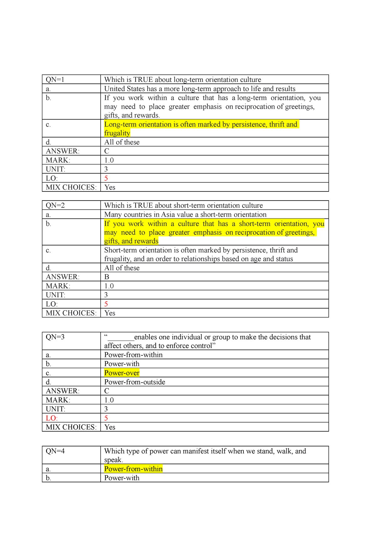 Session III SSG104 - Final - QN=1 Which Is TRUE About Long-term ...