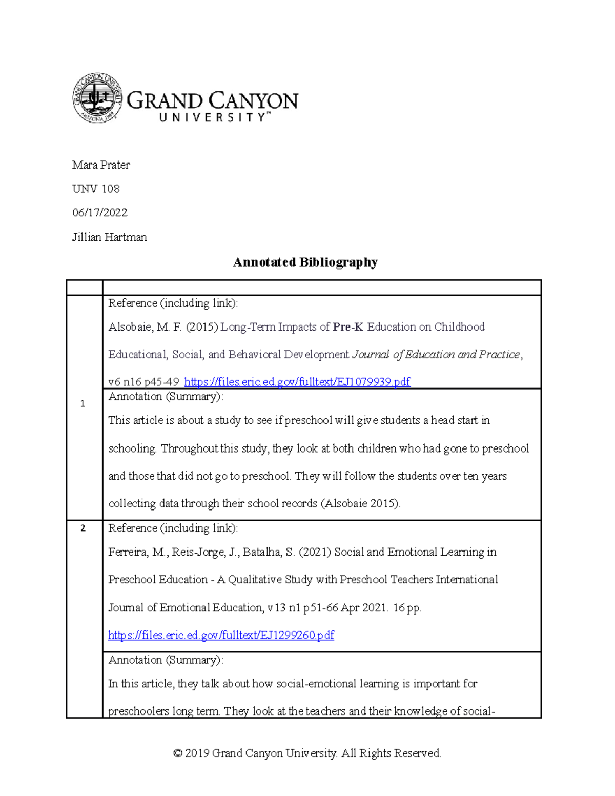 UNV-108 T3-Annotated Bibliography Template - Mara Prater UNV 108 06/17 ...