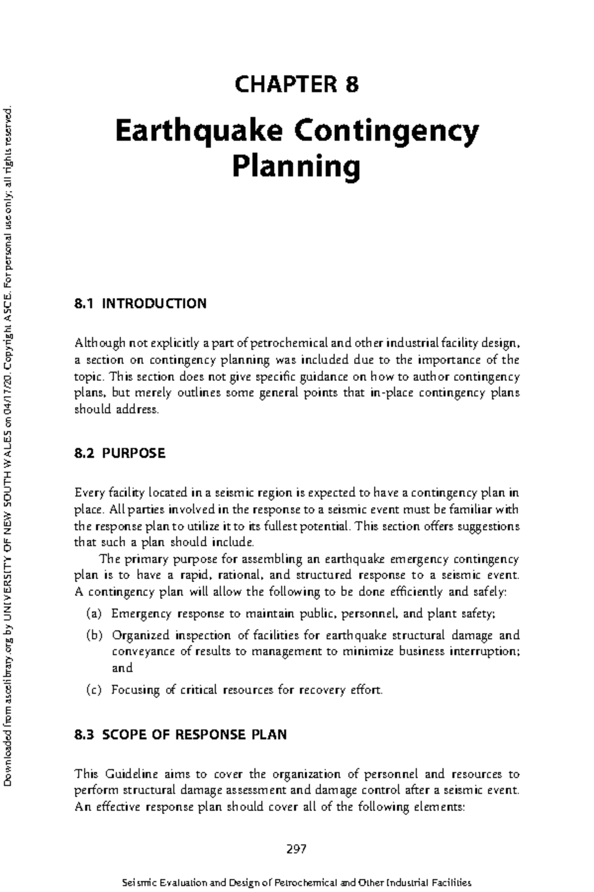 9780784415481 - disaster - CHAPTER 8 Earthquake Contingency Planning 8 ...