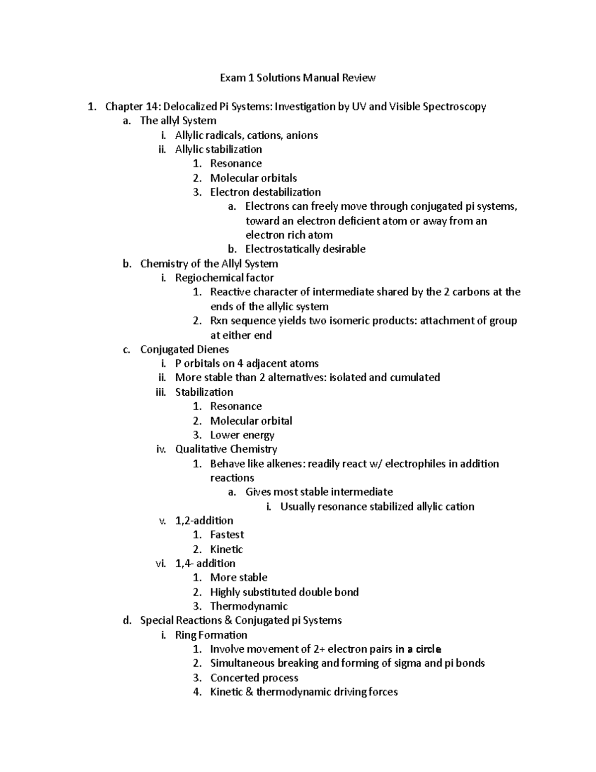 Exam 1 Solutions Manual Review - Exam 1 Solutions Manual Review Chapter ...