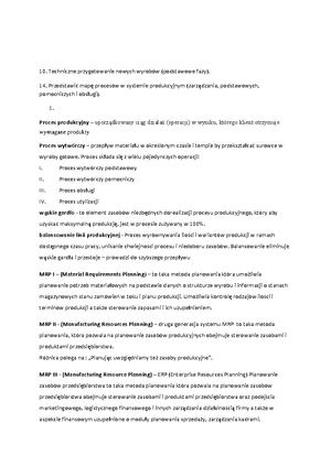 SP wejściówka - Notatki