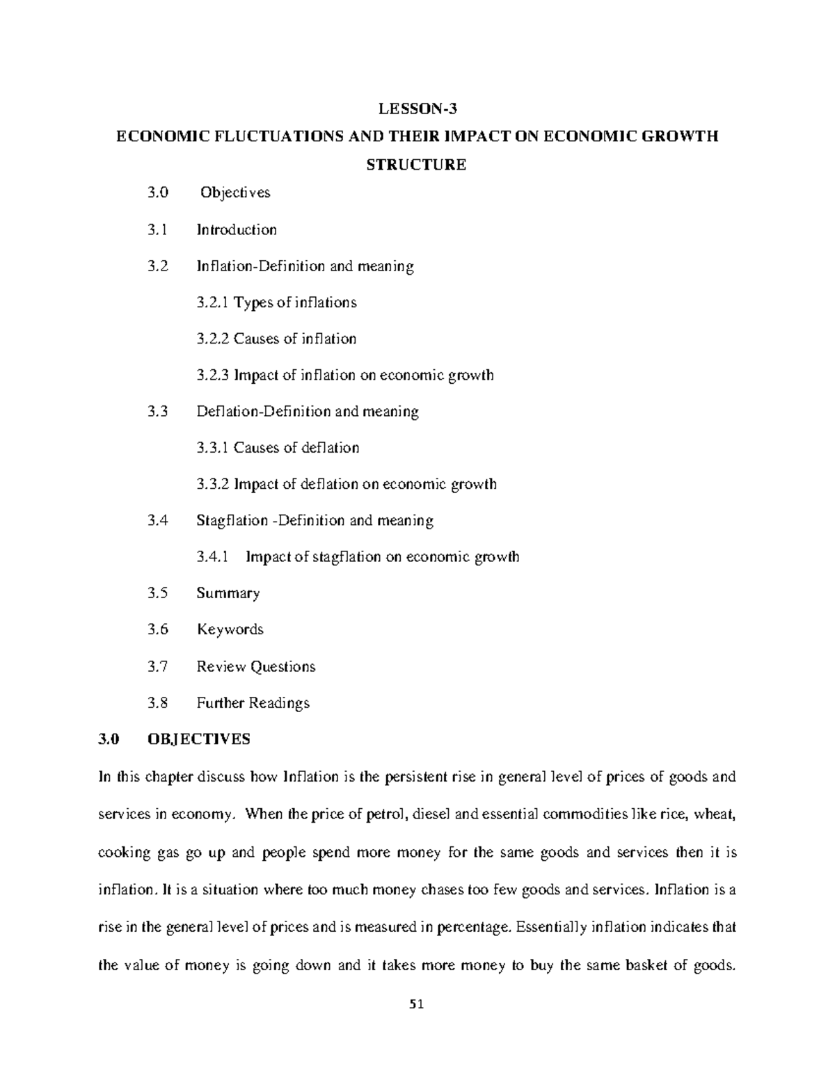 203 Money and Banking Lesson 3 LESSON ECONOMIC FLUCTUATIONS