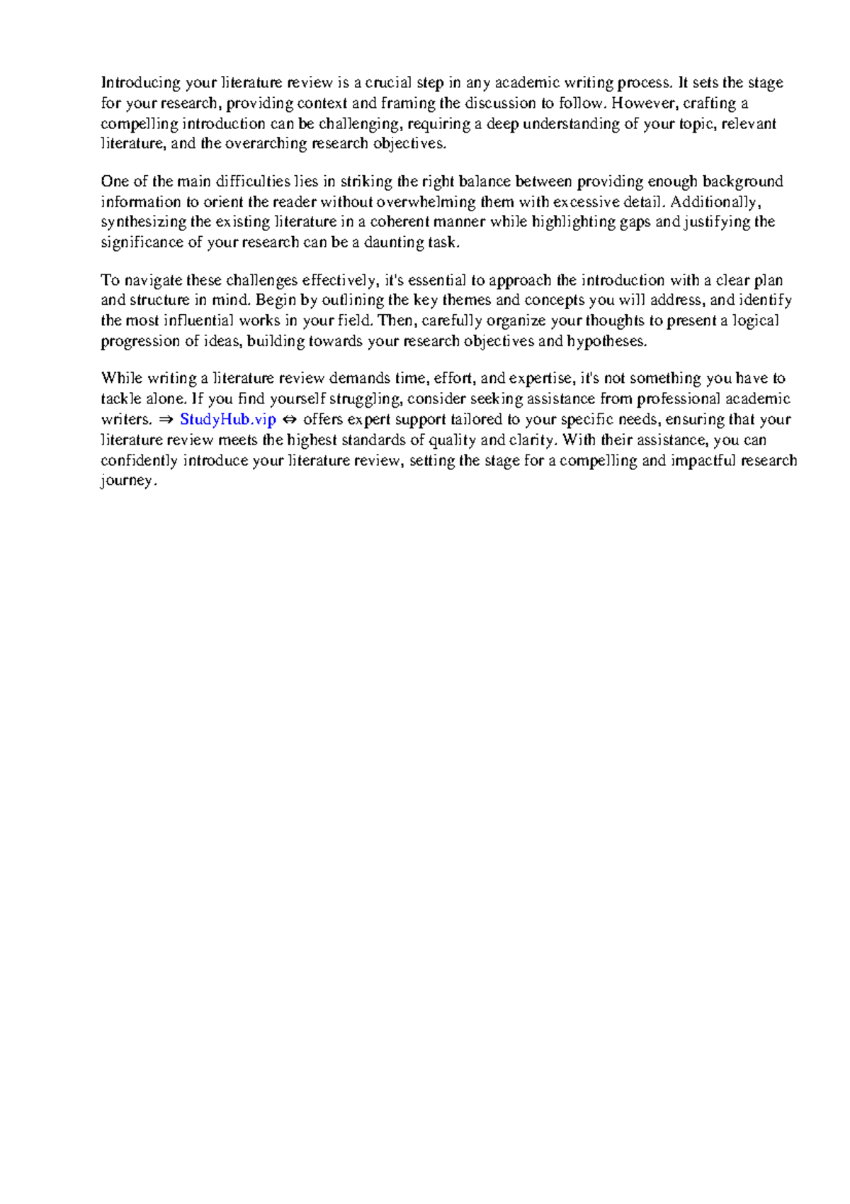 How To Introduce Your Literature Review - Introducing your literature ...