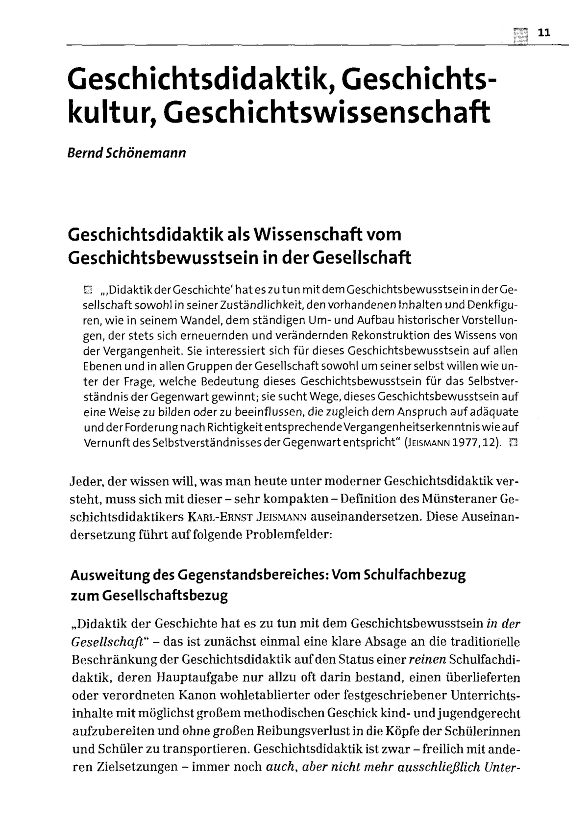 Schönemann Geschichtsdidaktik, Geschichtskultur, Geschichtswissenschaft ...