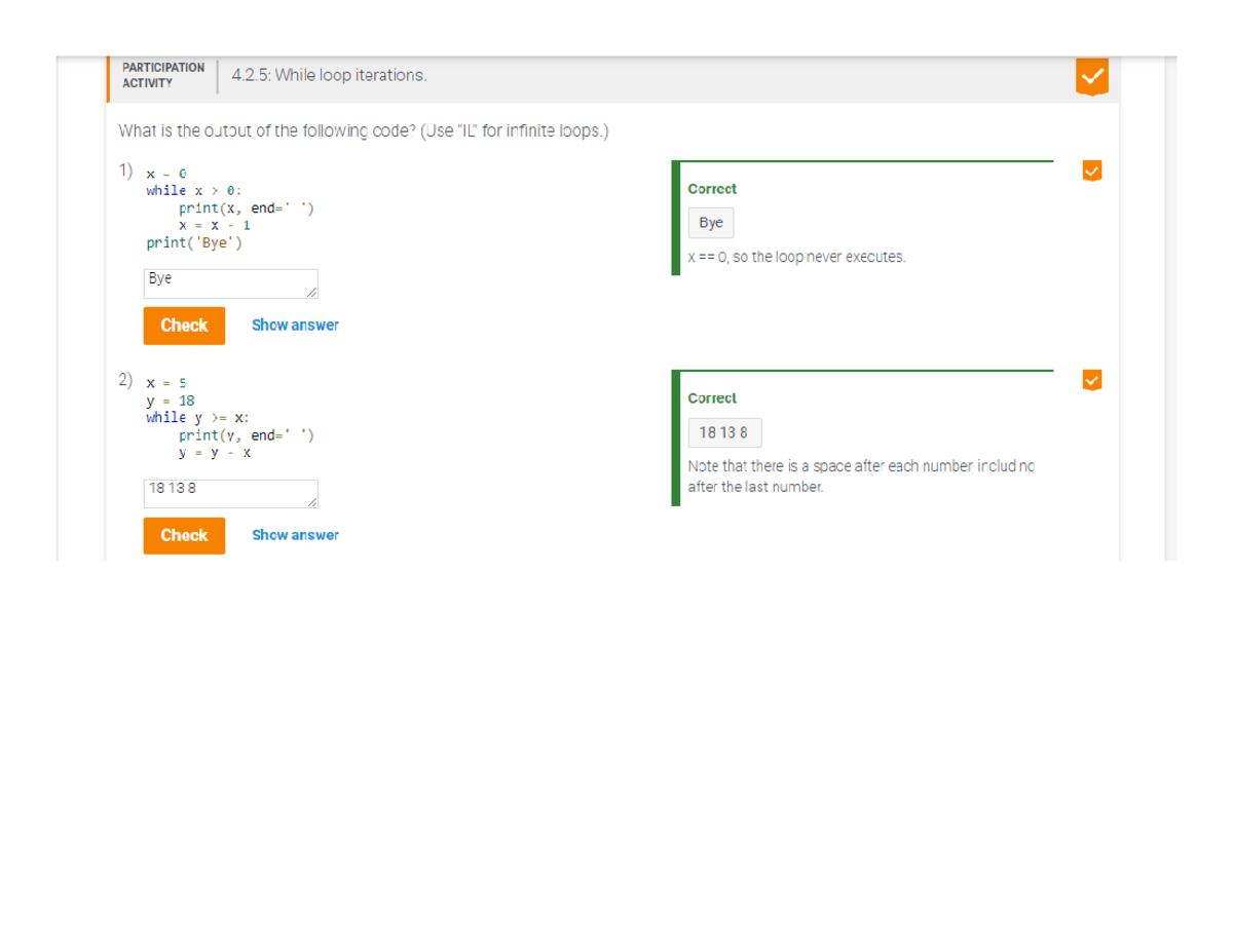 4.2.5 While loop iterations - IT140 - Studocu