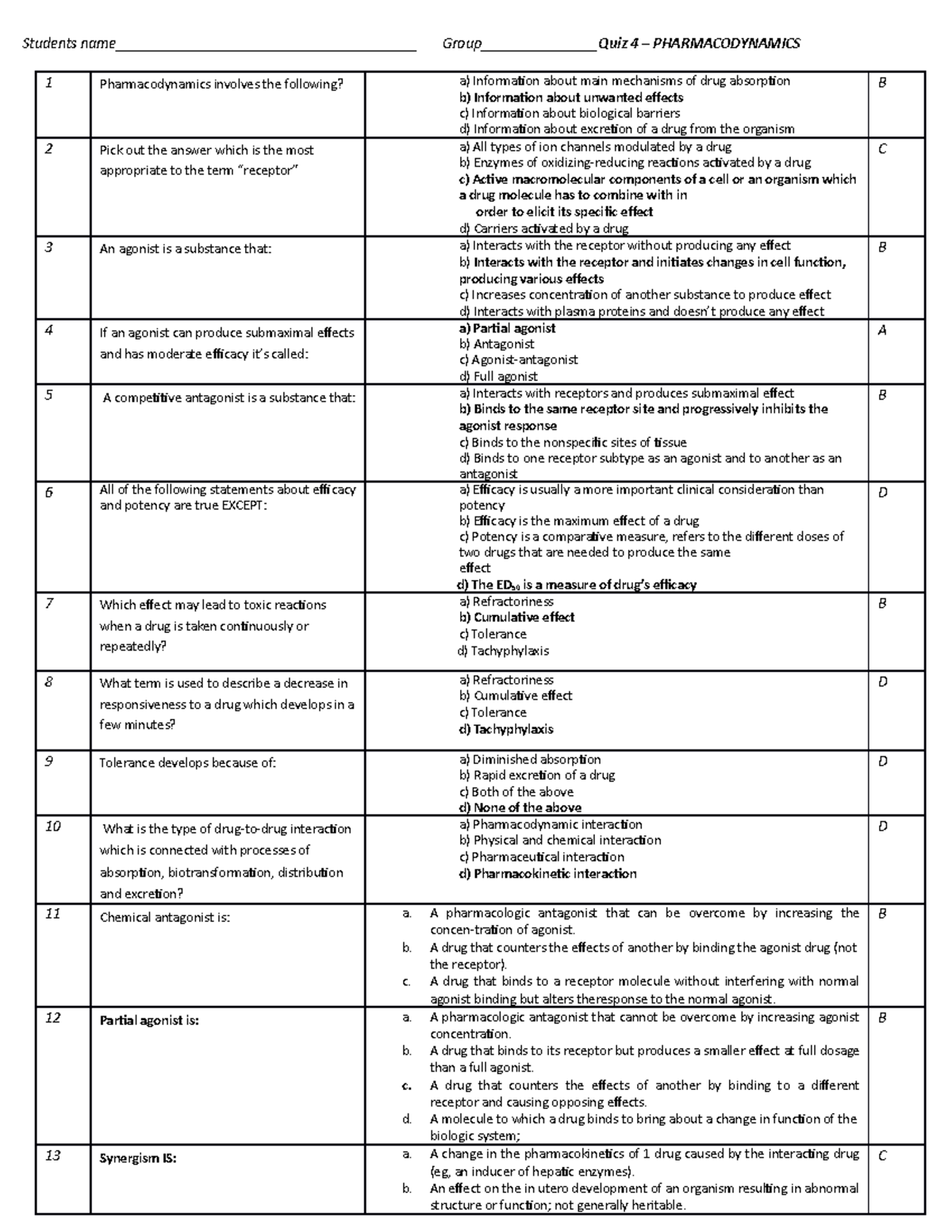 Quiz - 4 - nimushi - quiz 4 - Students name ...