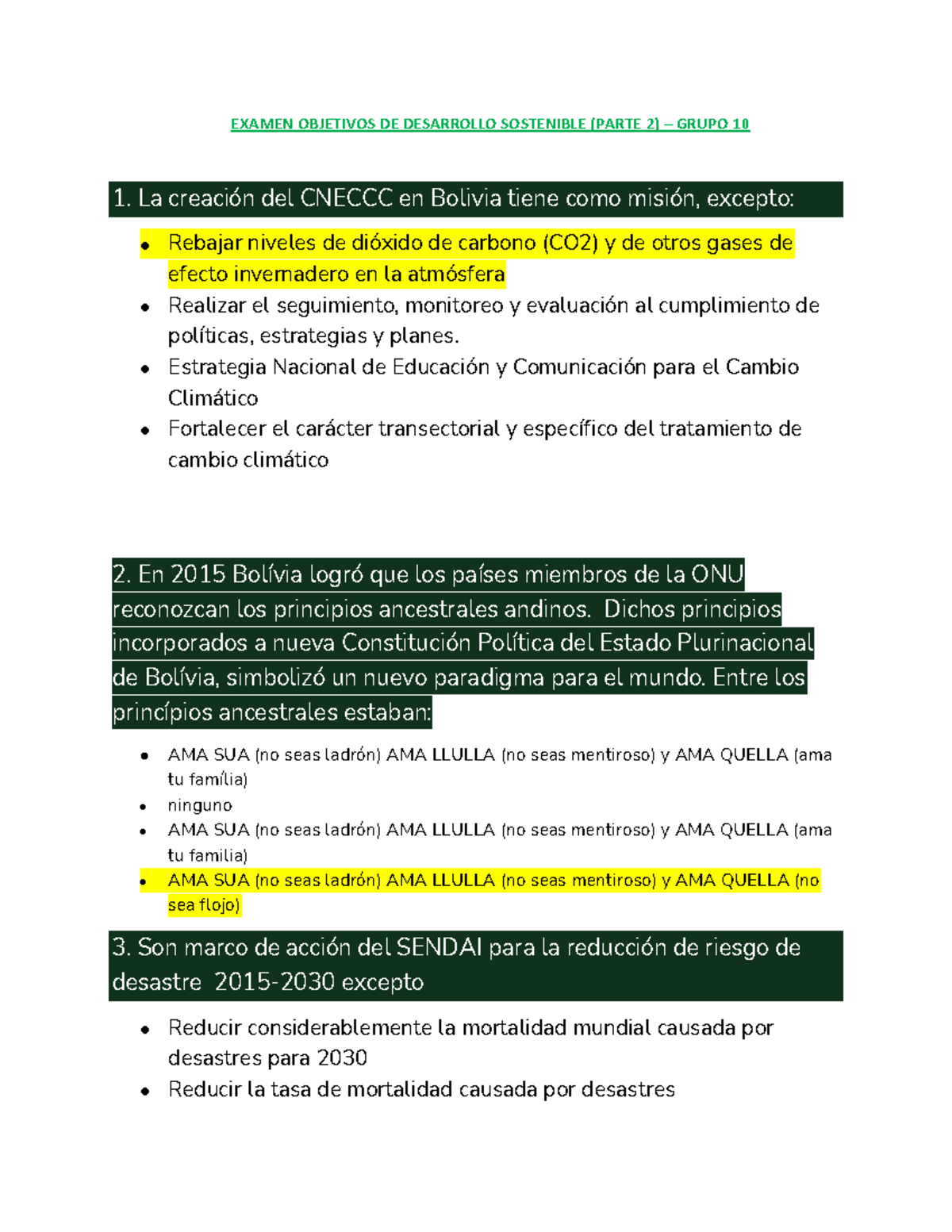 Examen Objetivos DE Desarrollo Sostenible- Grupo 10 - EXAMEN OBJETIVOS ...