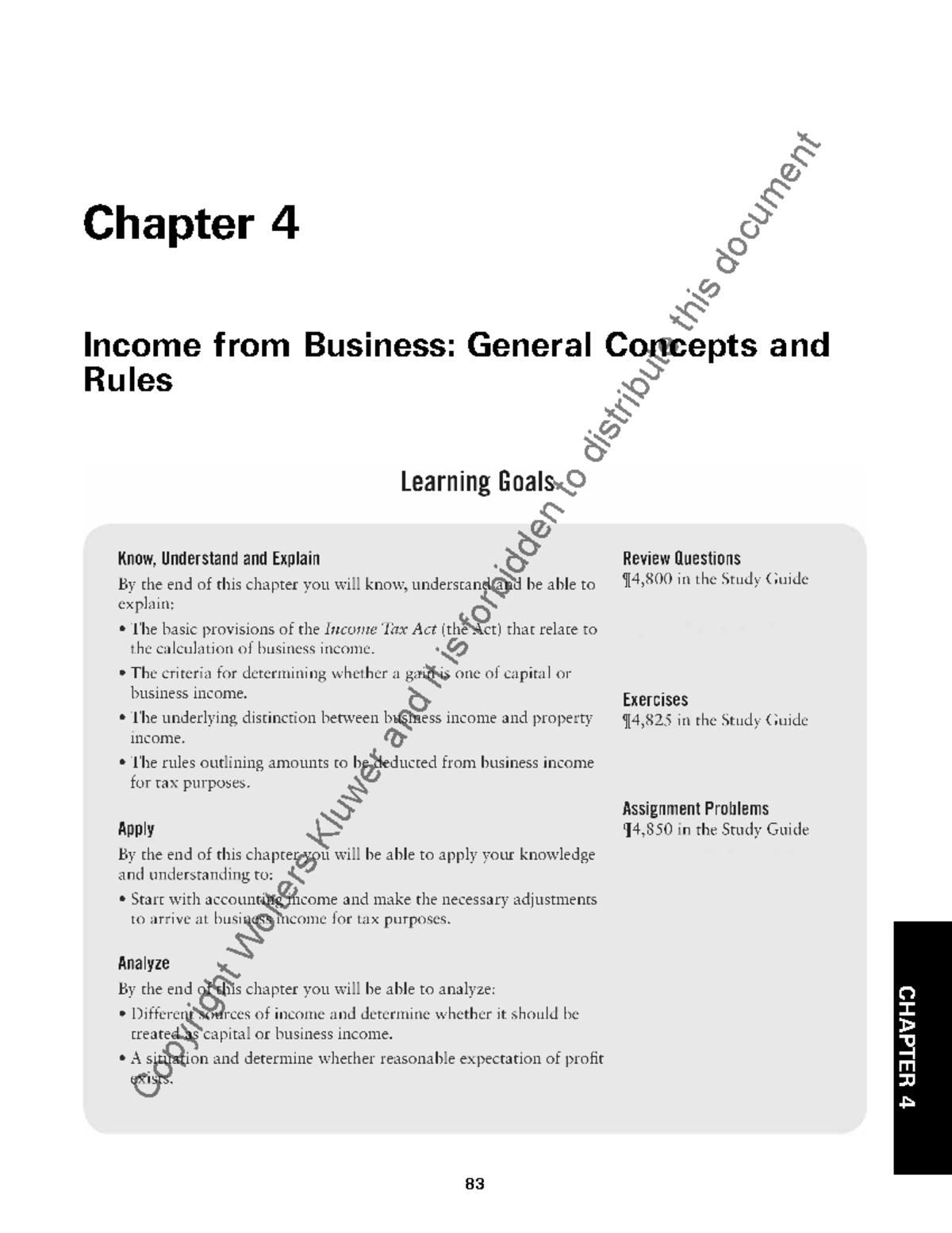 File11 Chap04 - Assignment - CHAPTER 4 Chapter 4 Income From Business ...