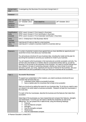 btec assignment iv form