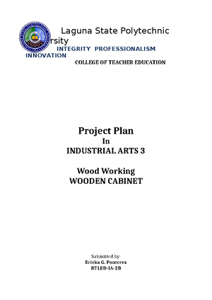 Project plan IN CIVIL TECH - Republic of the Philippines Laguna State ...