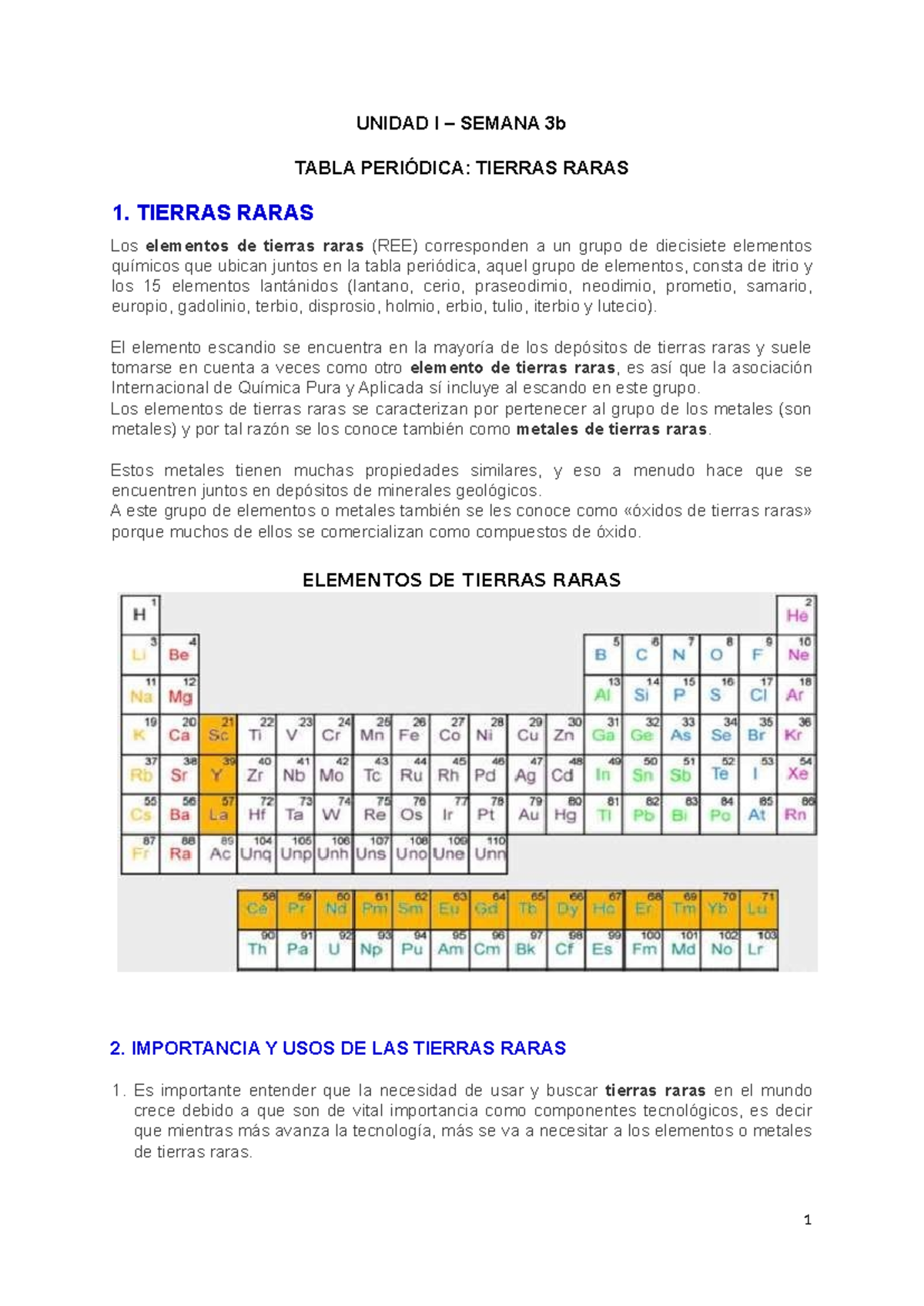 Tierras Raras Tabla Periódica _ Tierras Raras Nombres – EUSUM