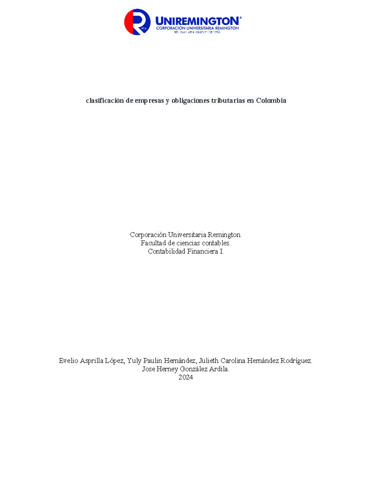 Clasificación de empresas y obligaciones tributarias en Colombia ...