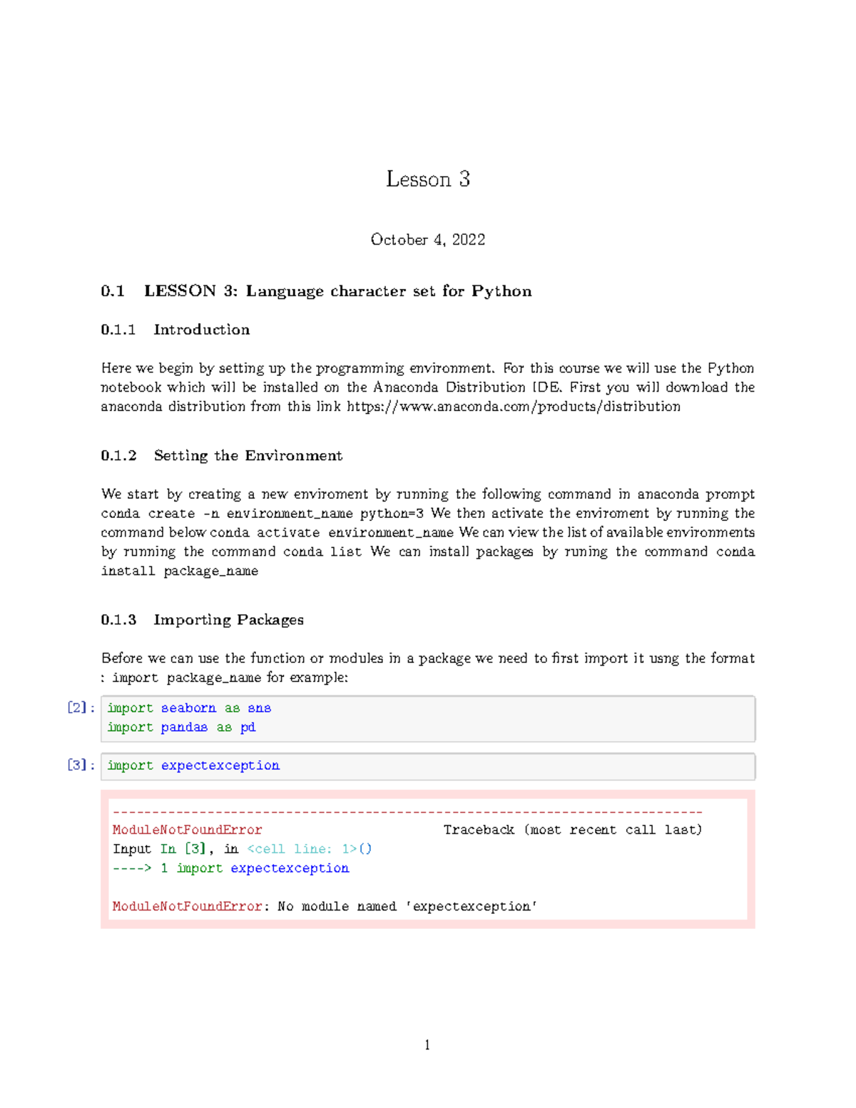 Lesson 3 Program flow - Lesson 3 October 4, 2022 0 LESSON 3: Language ...
