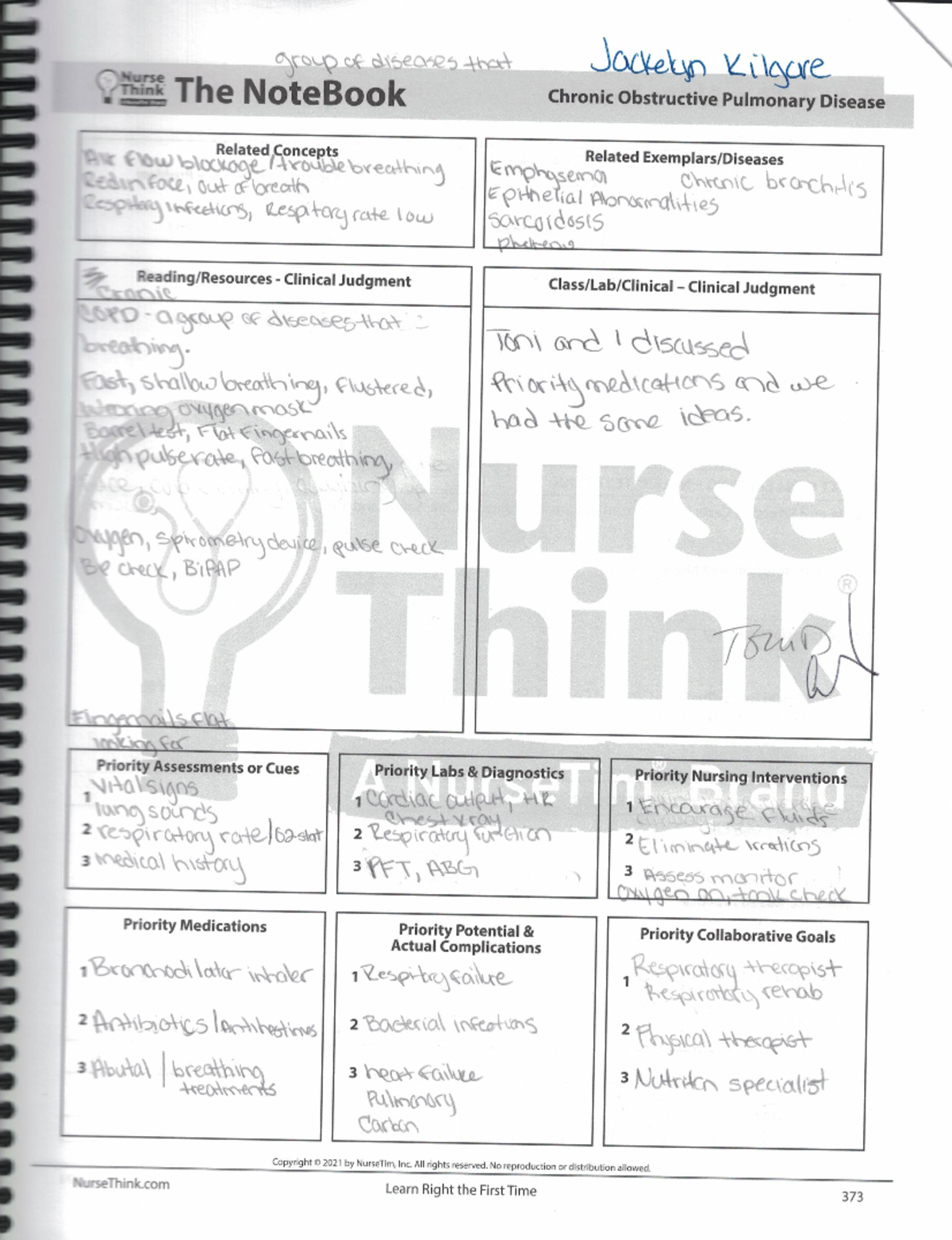 Nurse Think Week 3 - notes - SURG 2120 - Studocu