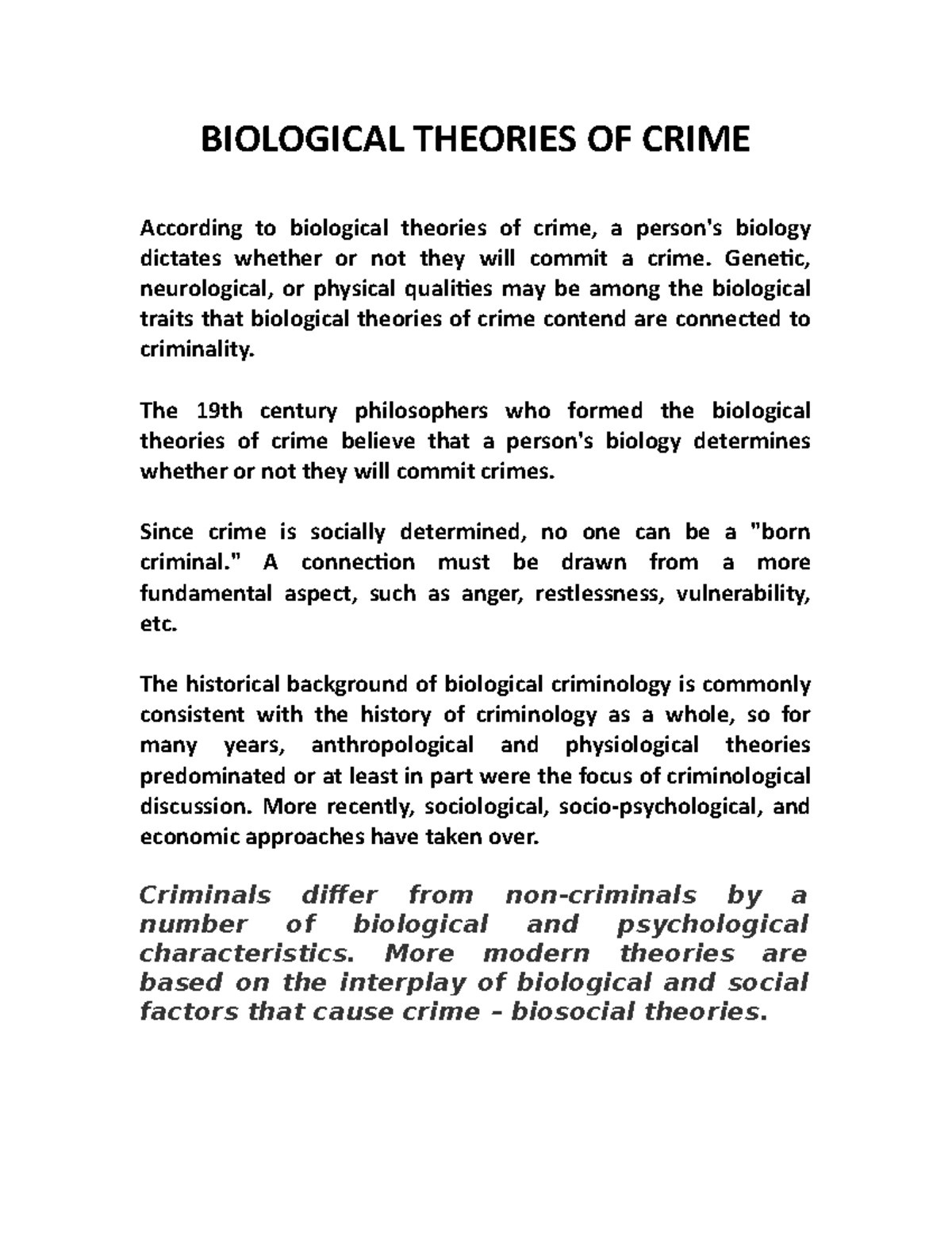 biological-theories-of-crime-biological-theories-of-crime-according