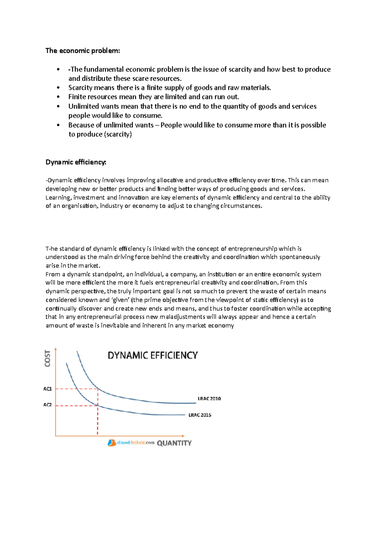 The economic problem - The economic problem: - The fundamental economic ...