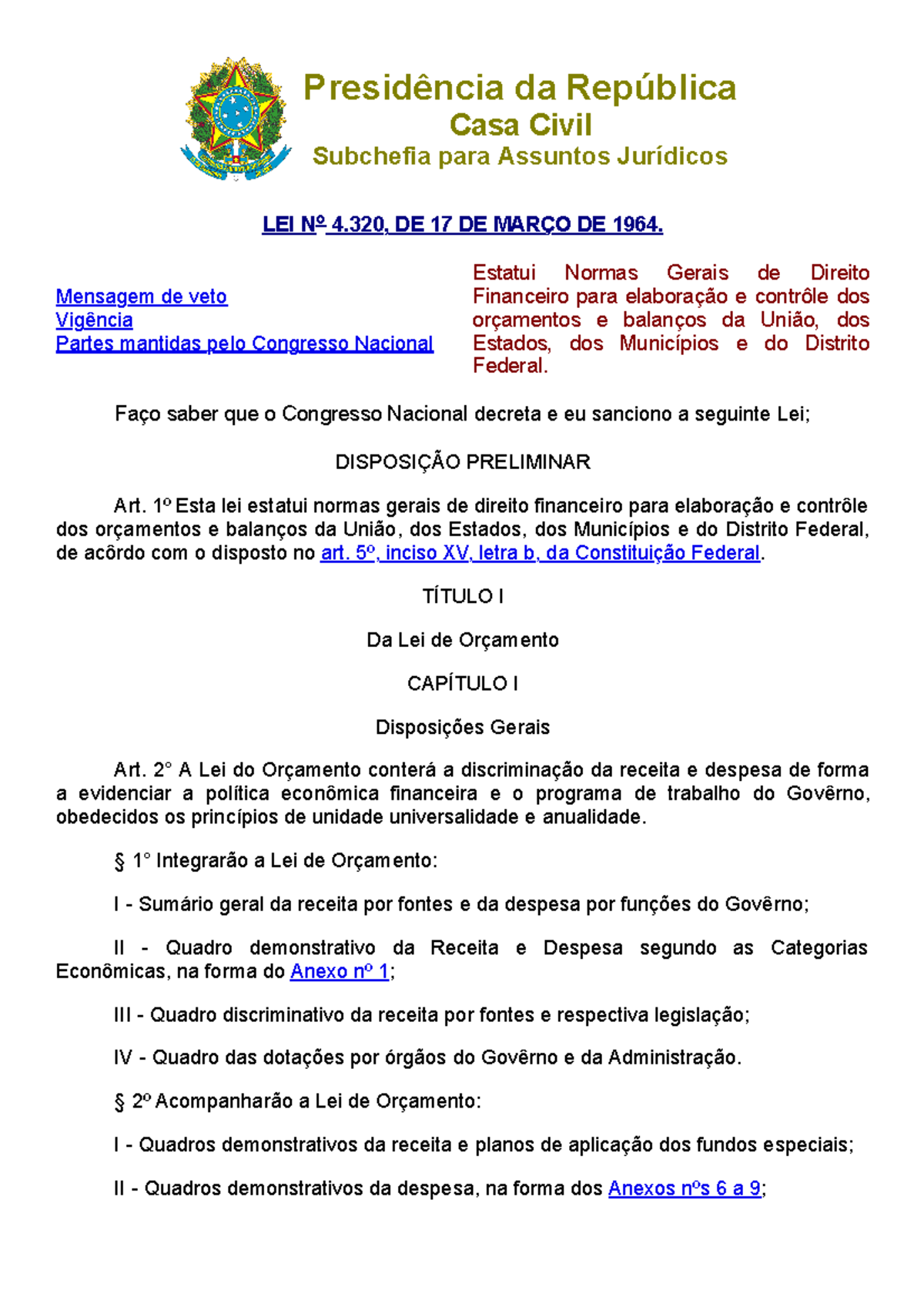 L4320 - Lei Gafeuy - Presidência Da República Casa Civil Subchefia Para ...