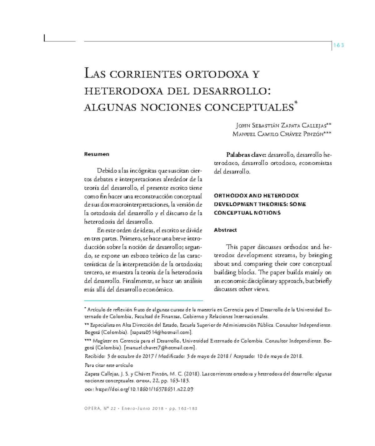 Heterodoxia y ortodoxia - 1 6 3 Resumen Debido a las incógnitas que ...