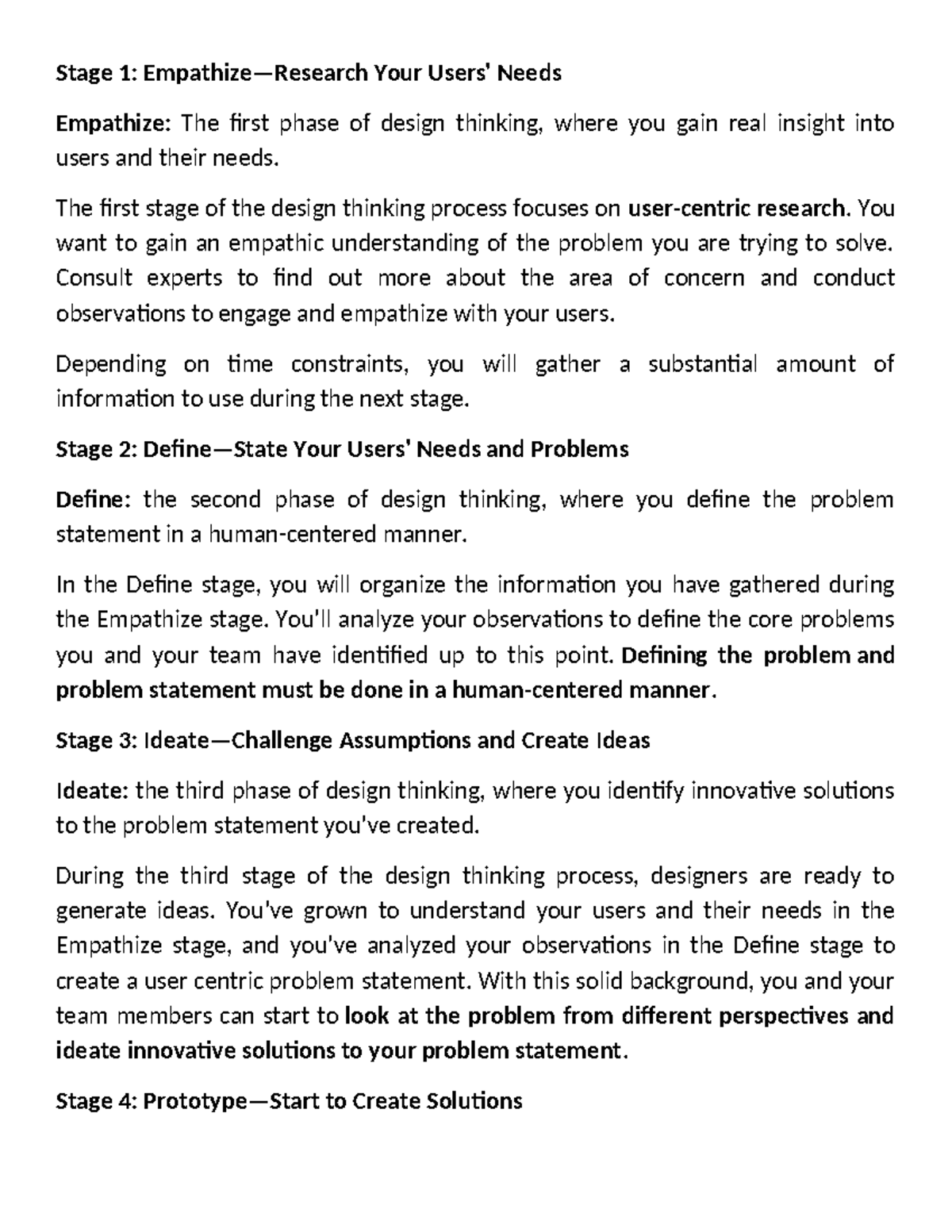 UI&UX - Stage 1: Empathize—Research Your Users' Needs Empathize: The ...