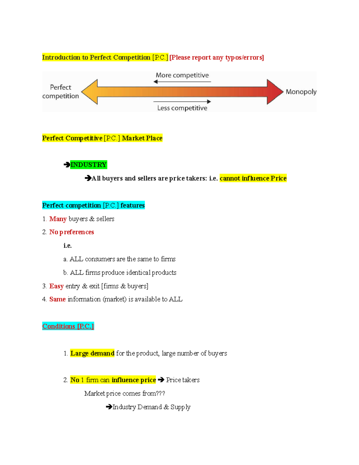 4. Introduction to Perfect Competition - ][Please report any typos ...