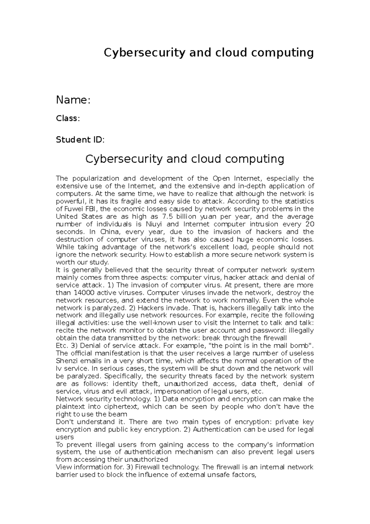 cyber security in cloud computing research paper