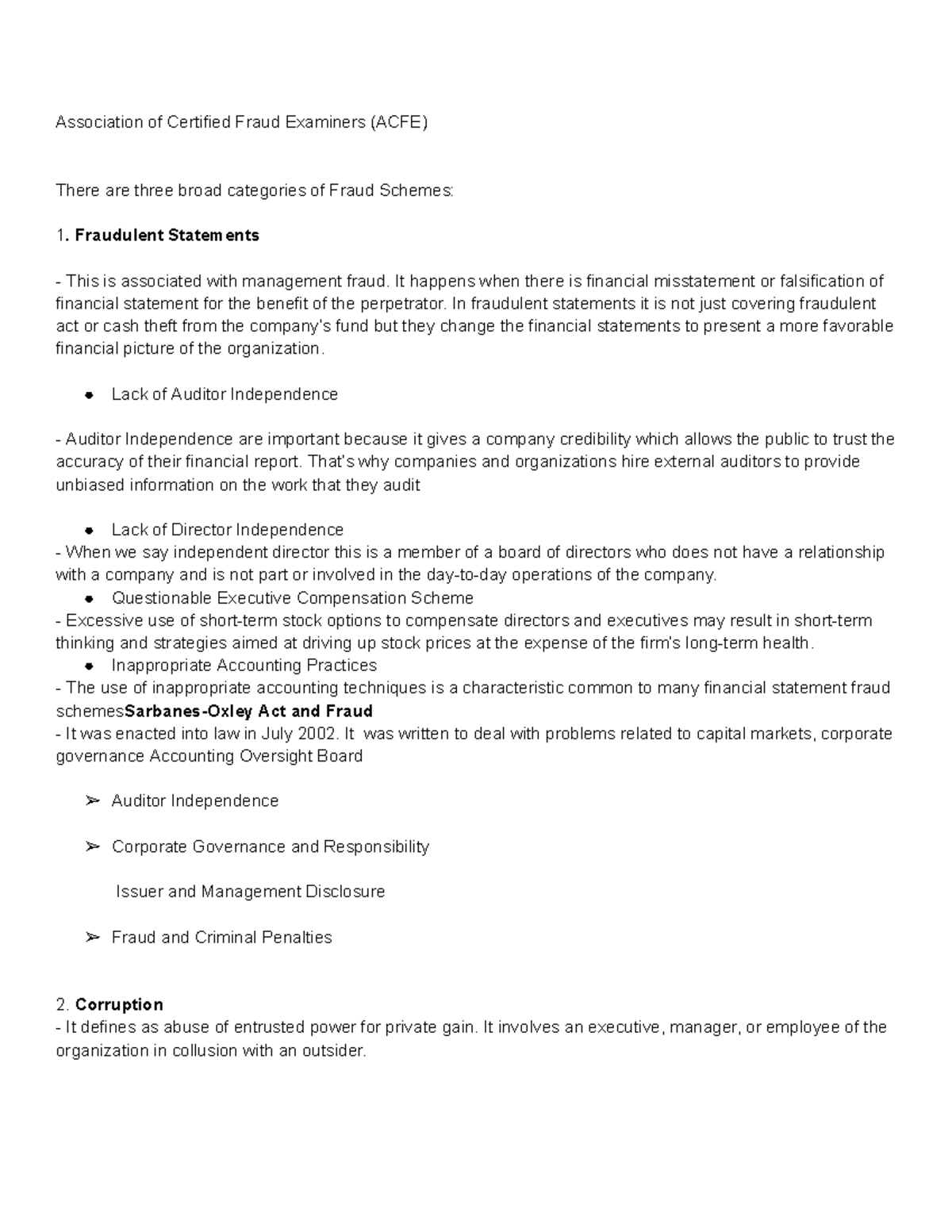 Accounting Information System Notes - Association of Certified Fraud ...