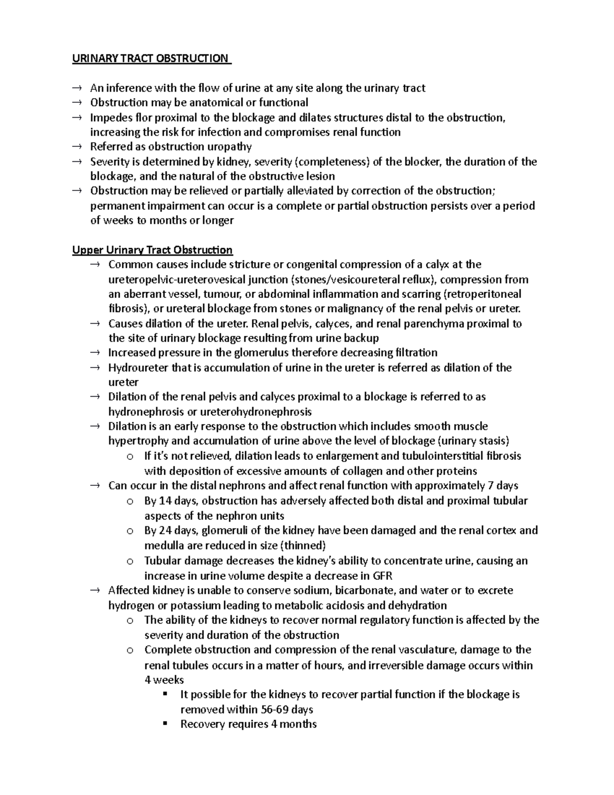 Chapter 30 - Alterations Of Renal And Urinary Tract Fumction - Urinary 