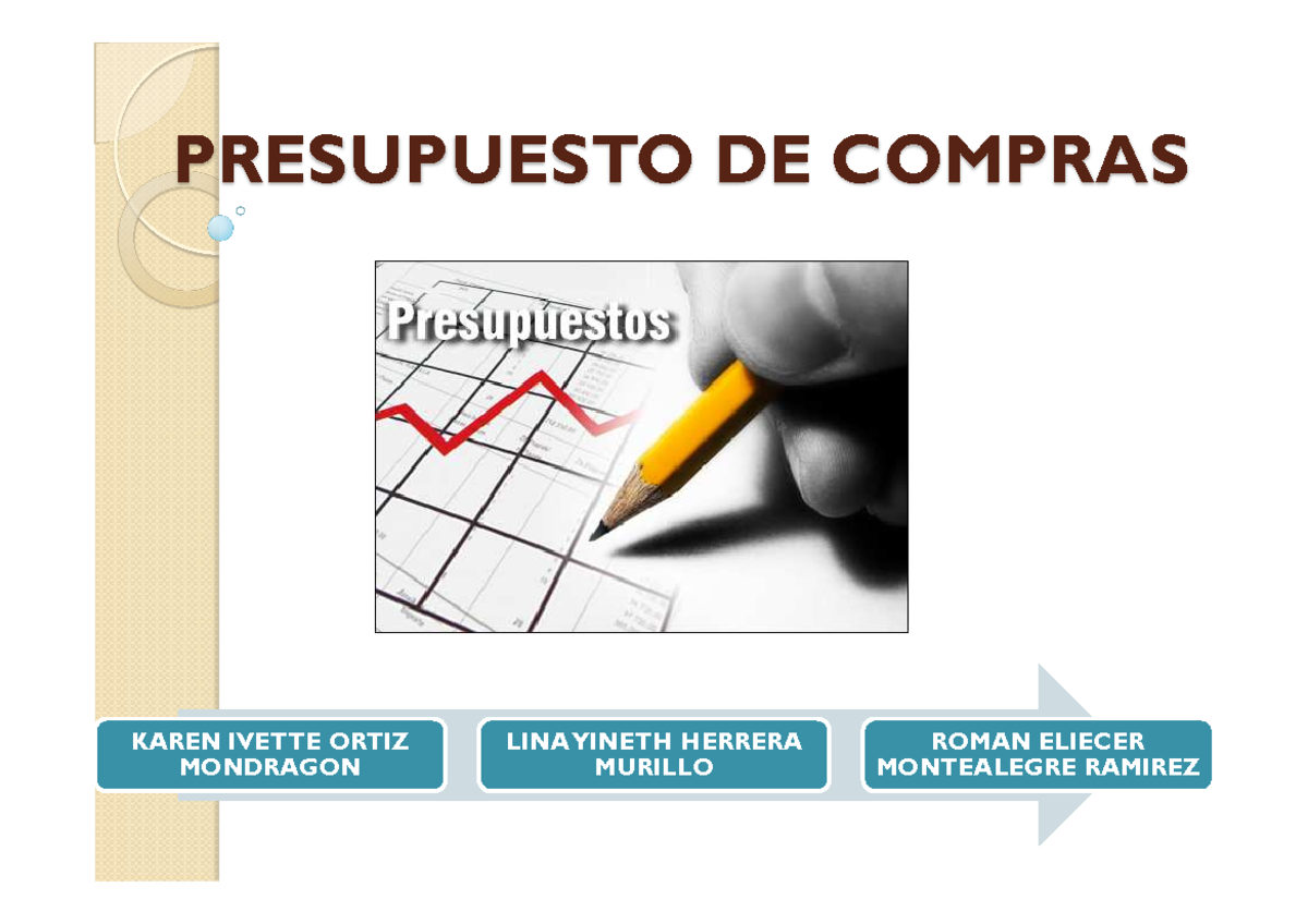 Presupuesto-de-Compras - ** ** ** ** - Studocu
