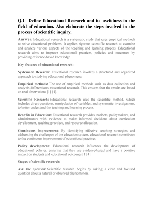 [Solved] Compare And Contrast The Types Of Research Why And Where We ...