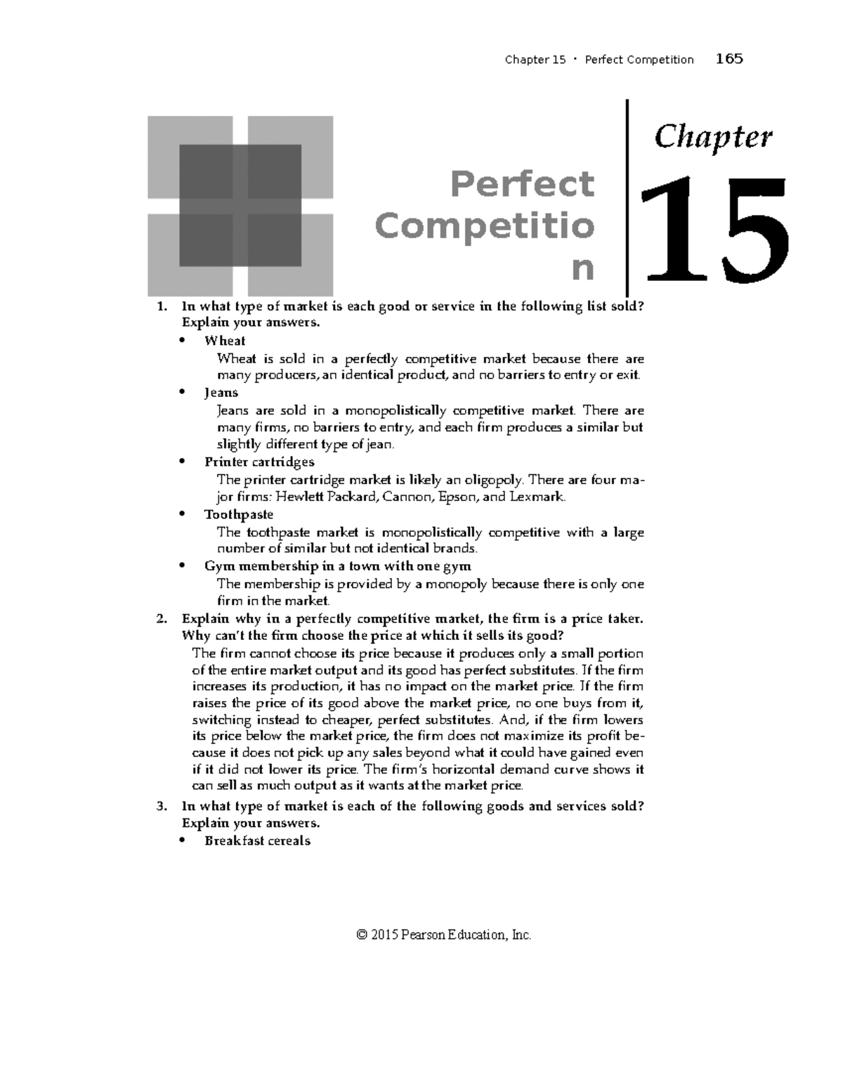 Chap15 Perfect Competition Chapter Perfect Competitio n 1. In what