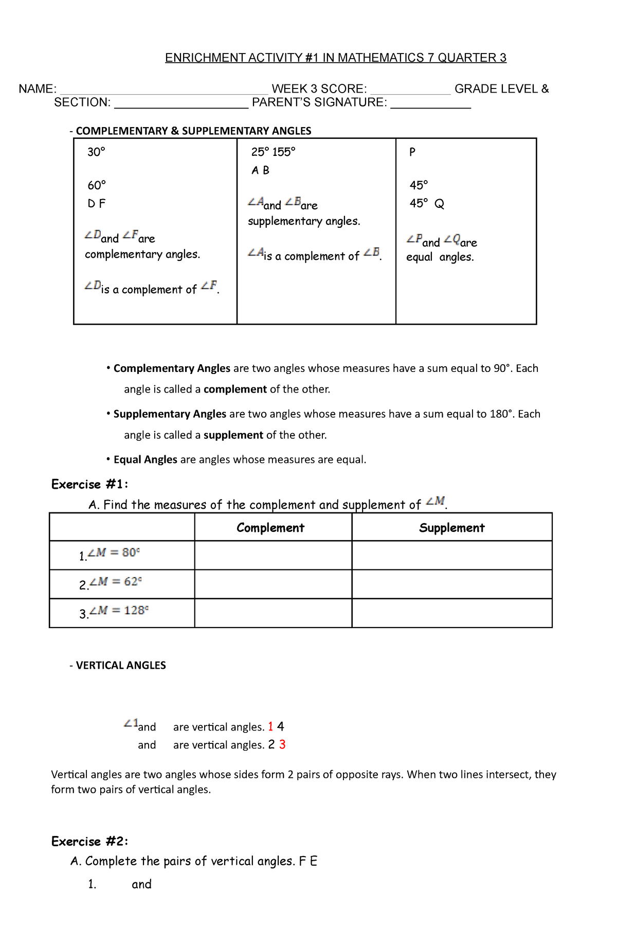 MATH7 Q3 LAS WEEK 3-4 - Good - ENRICHMENT ACTIVITY #1 IN MATHEMATICS 7 ...